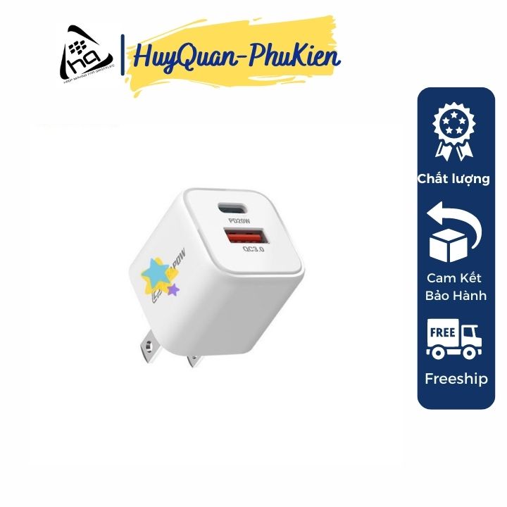 Củ sạc nhanh 2 cổng 38W DRAPOW ! Sạc nhanh cho cả android và Ip