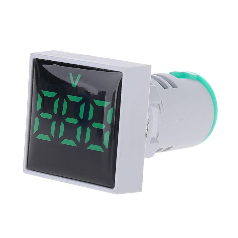 Vôn Kế Kỹ Thuật Số Hình Vuông Có Đèn LED AC 20-500V