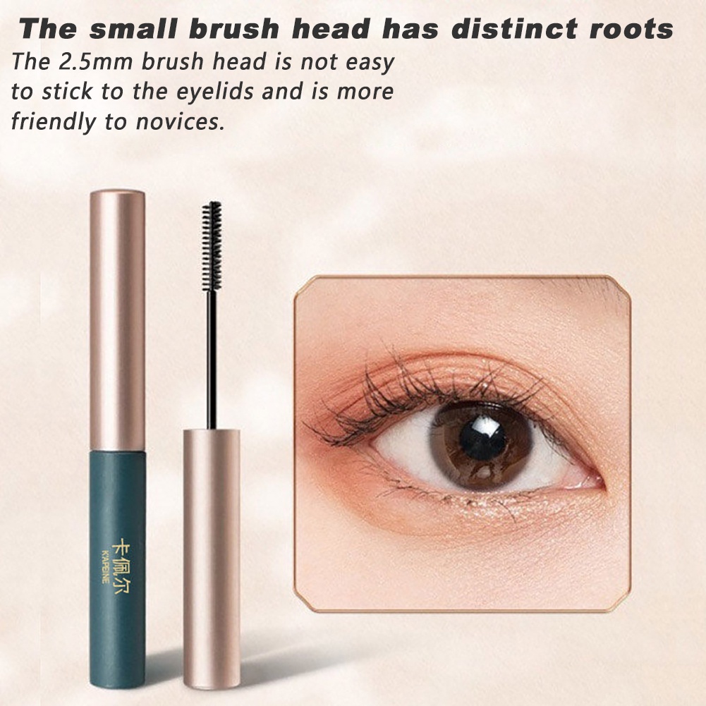 Mascara đầu cọ mảnh chống nước chống mồ hôi không nhòe lâu trôi giúp làm dài và làm dày lông mi
 | BigBuy360 - bigbuy360.vn