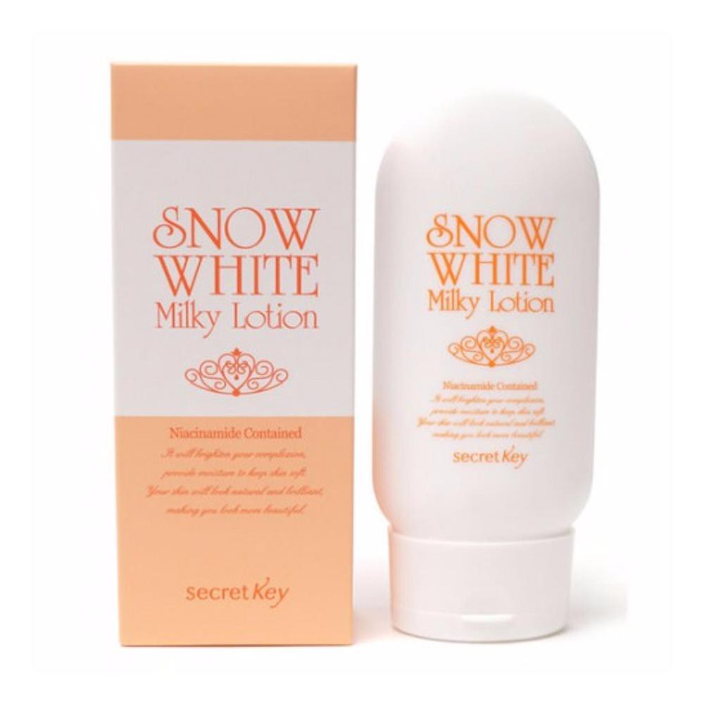 Sữa Dưỡng Thể Dưỡng Da Trắng Sáng, Cấp Ẩm Secret Key Snow White Milky Lotion 120gr