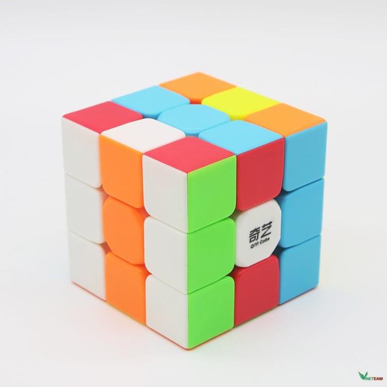 Rubik 3x3 QiYi Warrior S QY33S Stickerless Rubic 3 Tầng Không Viền KT 5,5cm -dc4642