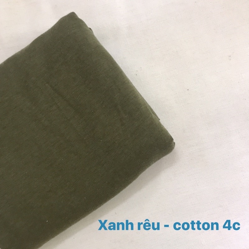 Vải thun cotton co giãn 4 chiều, tông màu Hàn quốc