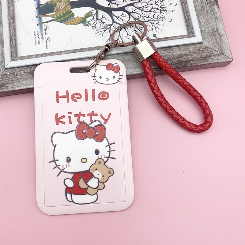 Dây Đeo Thẻ Bảng Tên Sinh Viên Học Sinh Thẻ Từ ID Card Nhân Viên Văn Phòng Móc Gắn Chìa Khóa Điện Thoại Kitty - Minh An