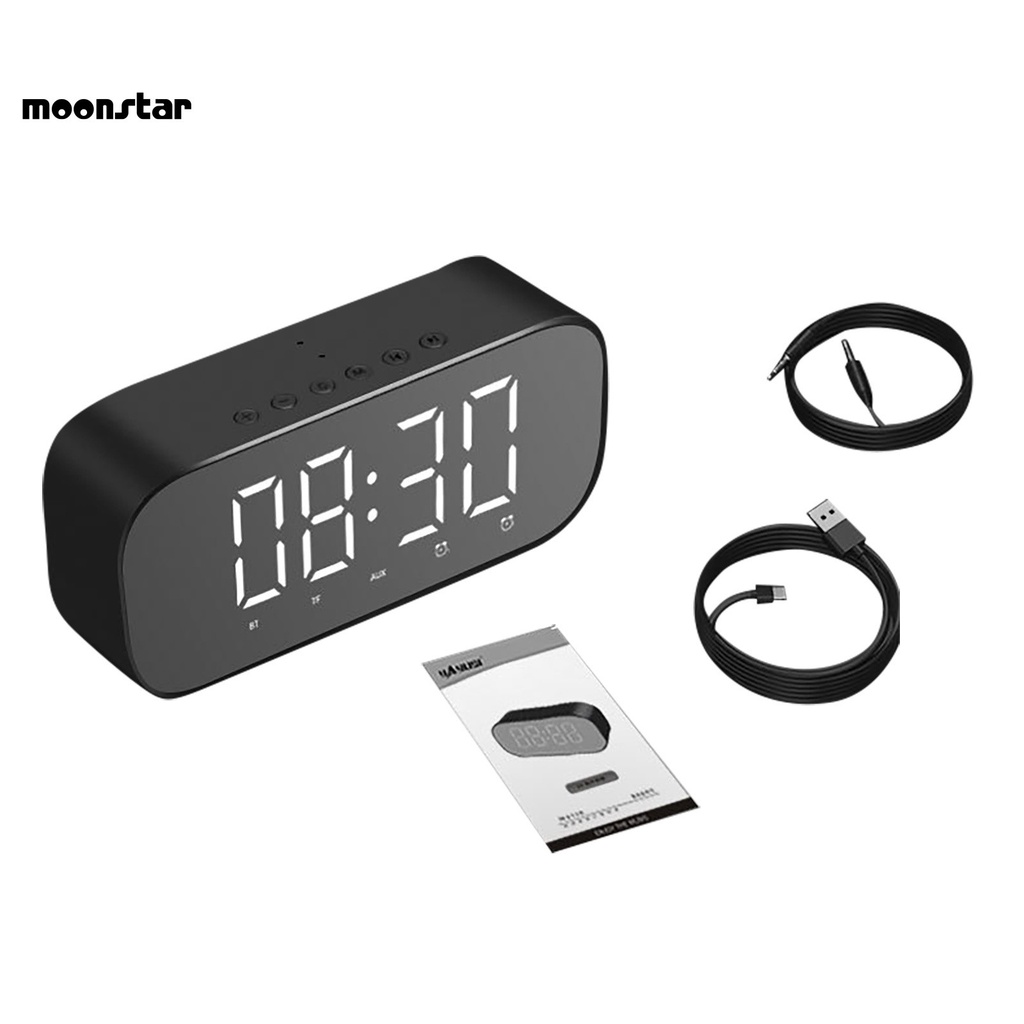 MS   Long Standby Time Bluetooth Speaker Support TF Card Bluetooth Loudspeaker LCD Screen for Home