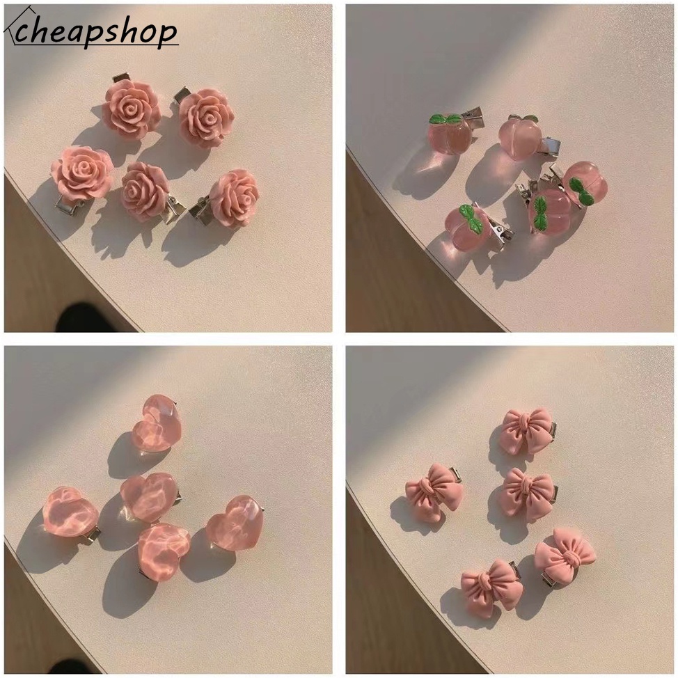 Kẹp tóc IF YOU hình hoa / trái tim / nơ nhiều màu thanh lịch cho nữ