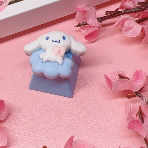 Keycap Phím Lẻ OEM R4 Cinnamoroll Đeo Nơ Xinh