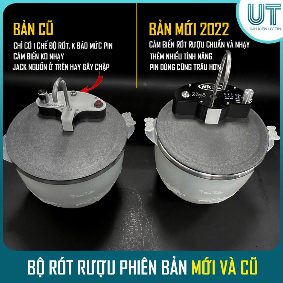MÁY RÓT RƯỢU TỰ ĐỘNG cảm ứng thông minh - Bản 2022 thêm nhiều tính năng mới mà bản cũ không có ..