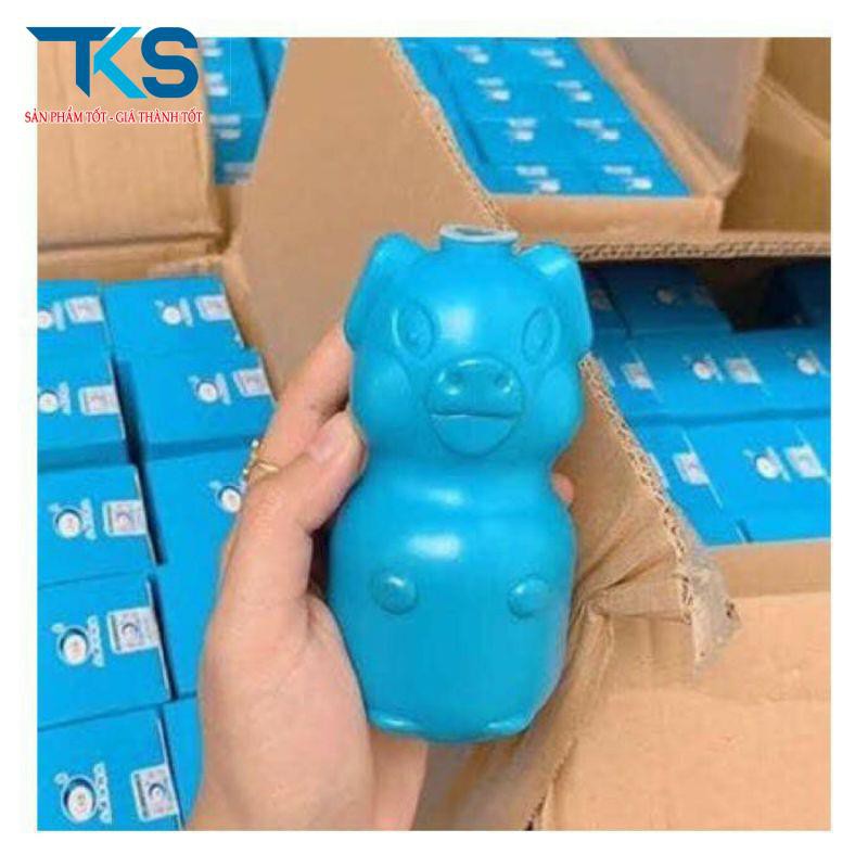 Lọ thả bồn cầu khử mùi diệt khuẩn siêu hiệu quả hình con heo