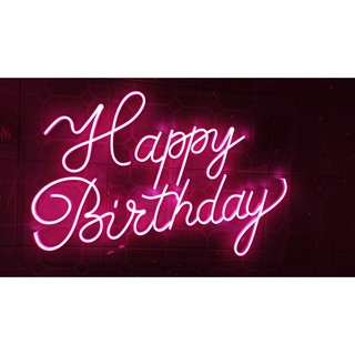 Đèn Trang Trí Led Neon Happy Birthday (chữ theo yêu cầu)