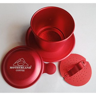 Phin pha cafe cao cấp màu đỏ pha 1 người uống