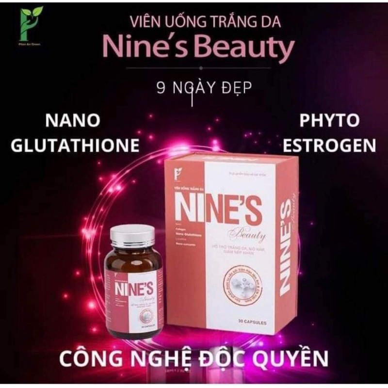 [Hàng Chính Hãng]Viên Uống Trắng Da Nine's Beauty