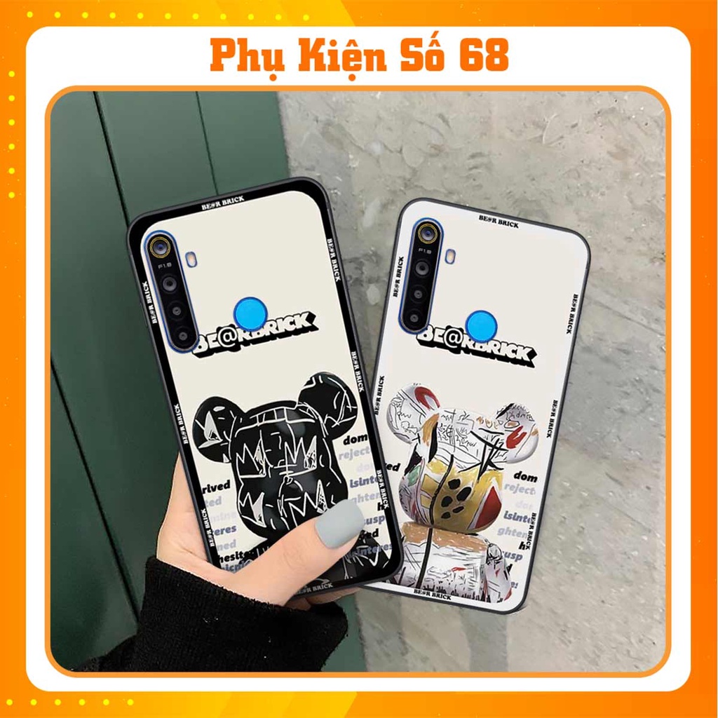 Ốp lưng điện thoại Realme 5 / 5 Pro / C3 elegant, gấu be@rbrick cao cấp, vỏ ốp rẻ đẹp