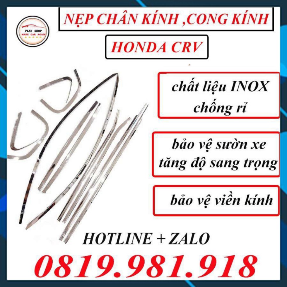 Nẹp Chân Kính, Cong Kính Inox Xe HONDA CITY 2015-2021 Sáng Bóng, Không Rỉ Cao Cấp- FREE SHIP