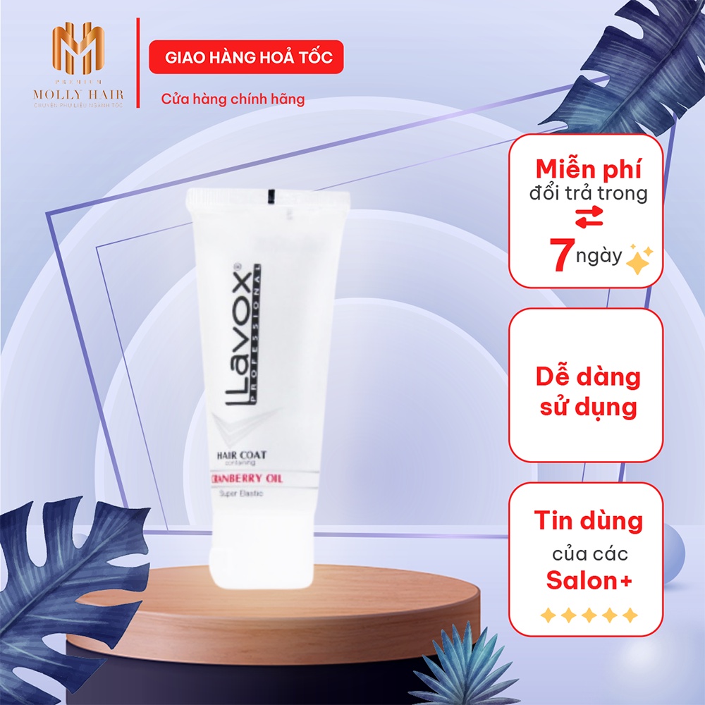 [Quà Tặng Không Bán] Tinh dầu bóng dưỡng nếp siêu đàn hồi MollyHair Lavox 70ml
