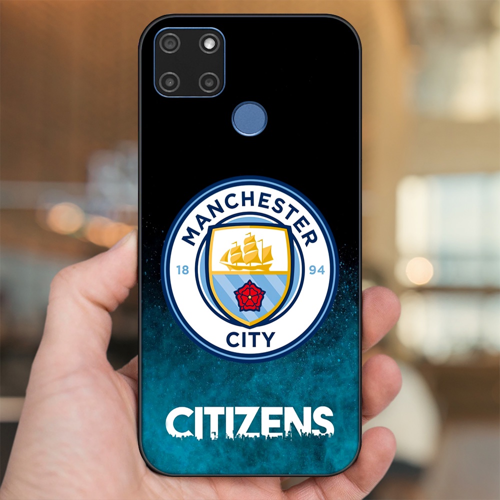 Ốp lưng Realme C12, C21Y viền đen in hình Manchester City MC