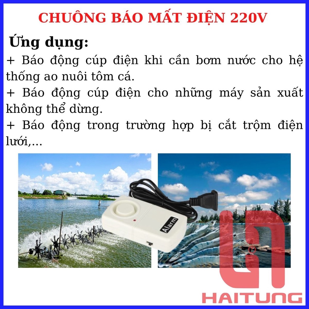 Chuông Báo Mất Điện 220V, Còi Hú Báo Mất Điện 220V