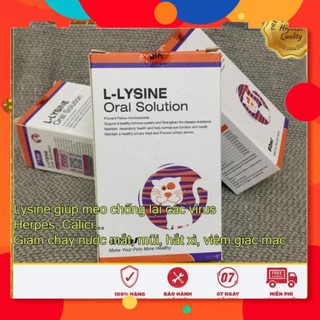 L-Lysine cho mèo bị hô hấp, herpes mèo