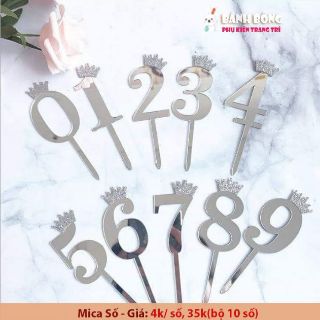 Que mica Số vương miện Vàng Bạc #3.5k
