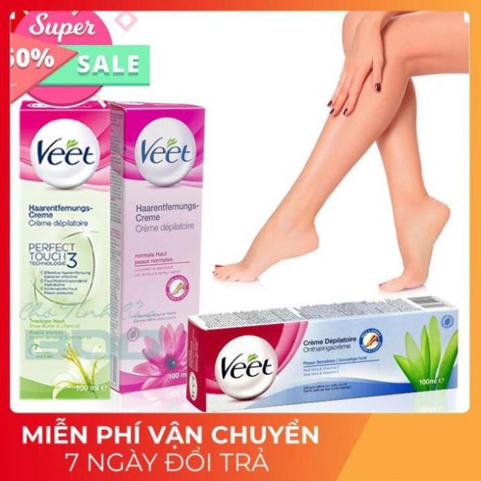 Kem Tẩy Lông Veet Pháp 100ml ⚡️𝑪𝒉𝒖𝒂̂̉𝒏 𝑪𝒉𝒊́𝒏𝒉 𝑯𝒂̃𝒏𝒈 ⚡️ Kem Tẩy Lông Chuẩn Chính Hãng