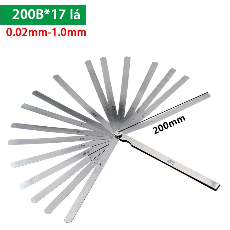Thước căn lá 200mm 17 lá