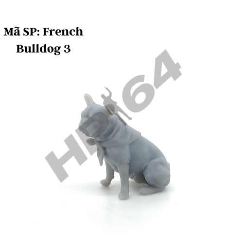 Mô hình chó và mèo chưa sơn tỉ lệ 1/64