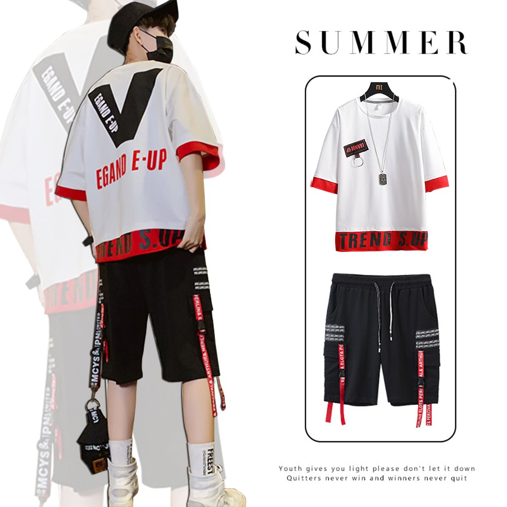 Bộ Quần Áo Thun Nam Thể Thao Mùa Hè EGAND E-UP Phối Quần Shorts Đùi MENFASHION1989 SET NAM 9000038C3 | BigBuy360 - bigbuy360.vn