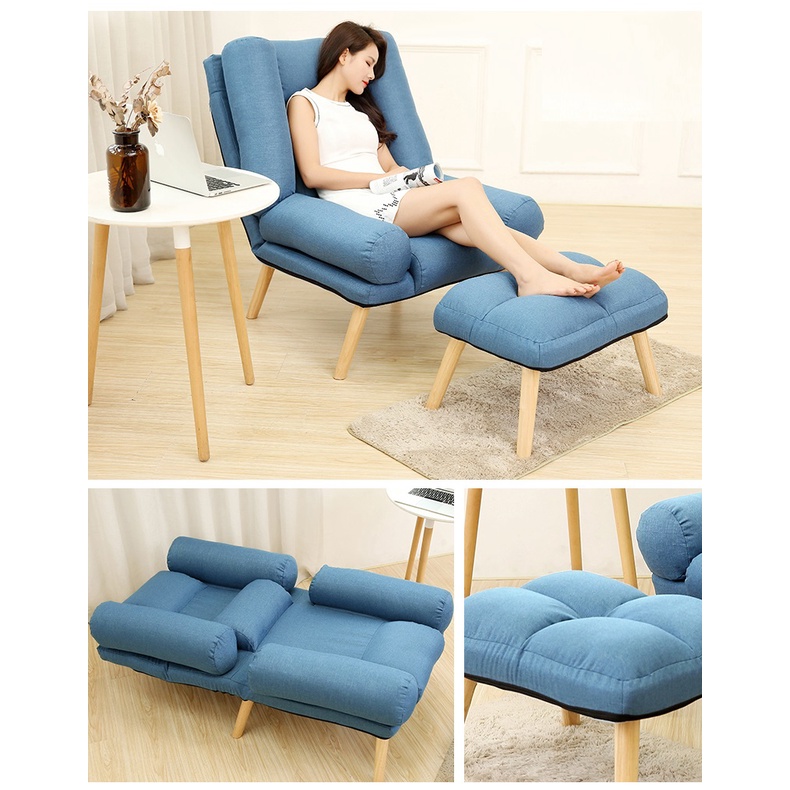Ghế sofa lười Homexinh sofa đơn phòng ngủ  thư giãn tatami tựa lưng ghế thư giãn ban công