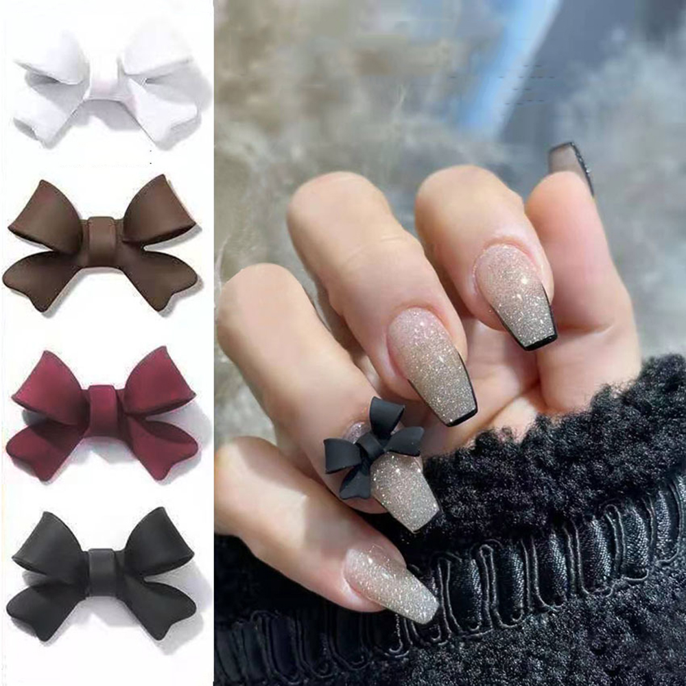 [Hàng mới về] Bộ 20 phụ kiện nơ trang trí móng tay 3d