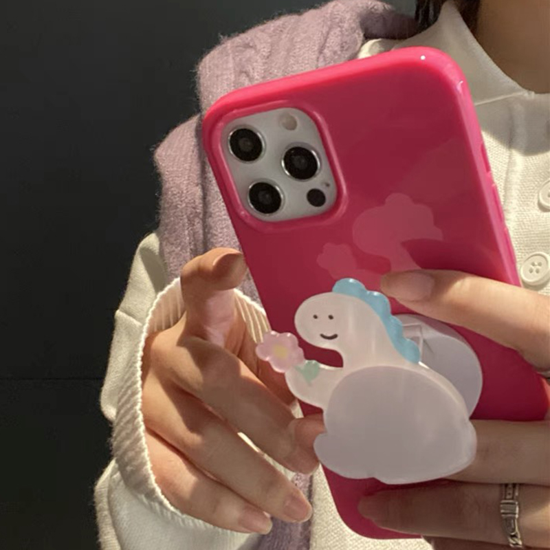 Ốp điện thoại mềm có giá đỡ màu trơn độc đáo cho IPhone 12 11 Pro Max IX Xs Max XR iphone7 i8 Plus | BigBuy360 - bigbuy360.vn