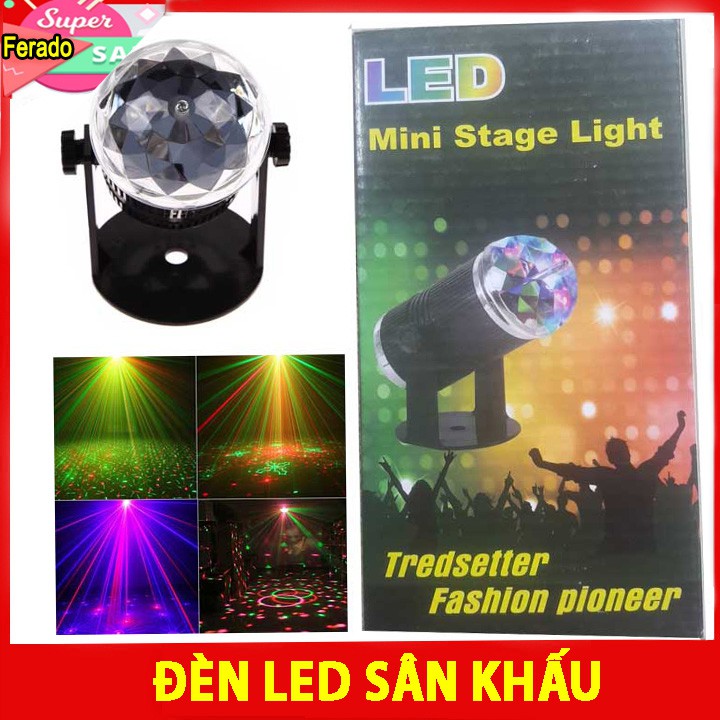 Đèn Led Mini Stage Light cảm ứng âm thanh