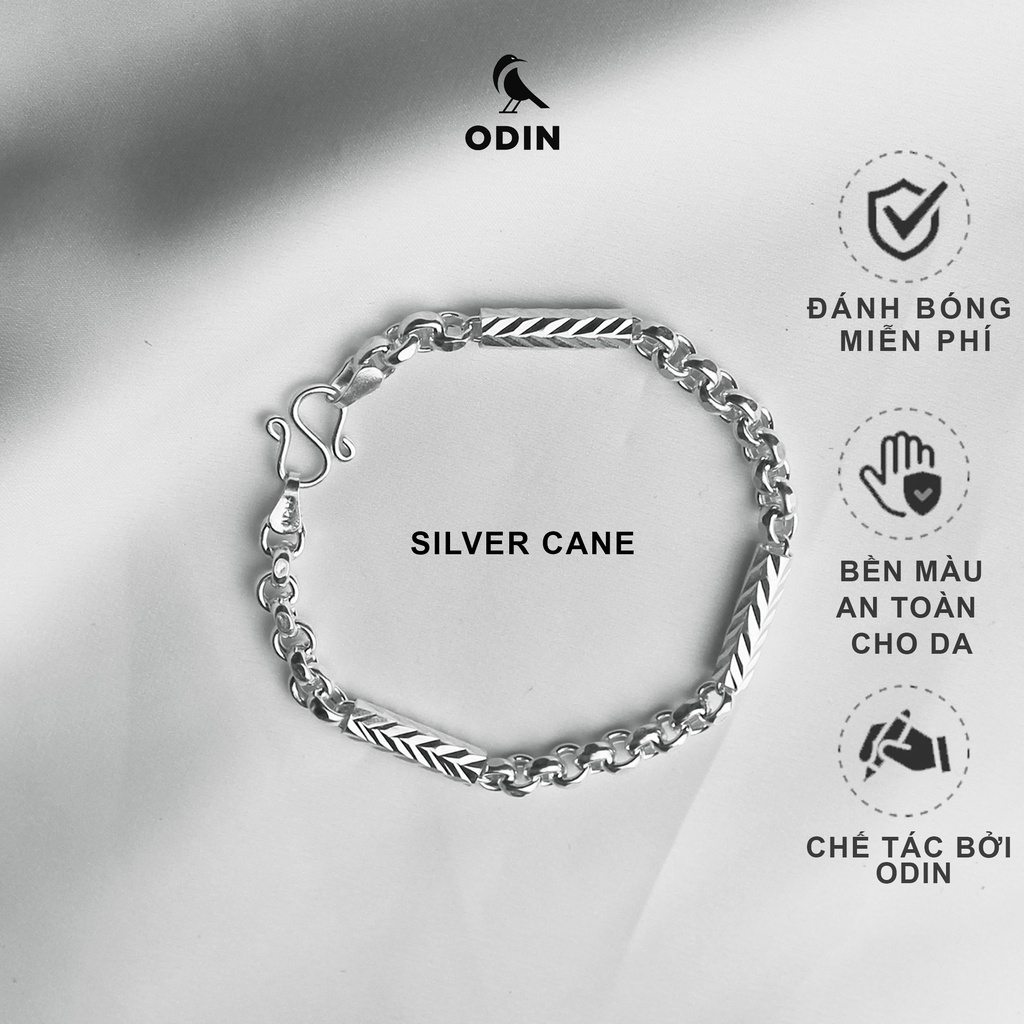 Vòng tay Cane Bạc S925 đốt trúc phong cách cổ điển & thanh lịch - Tặng kèm NƯỚC RỬA BẠC