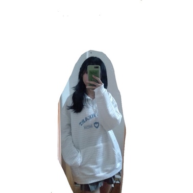 Áo sweater thêu Louis Heart vải xốp khóa kéo 🍥