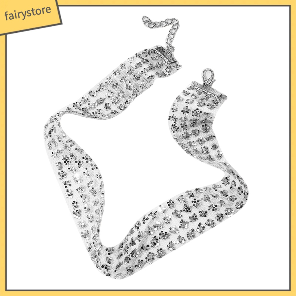 Vòng cổ nữ đính Paillette thời trang lấp lánh