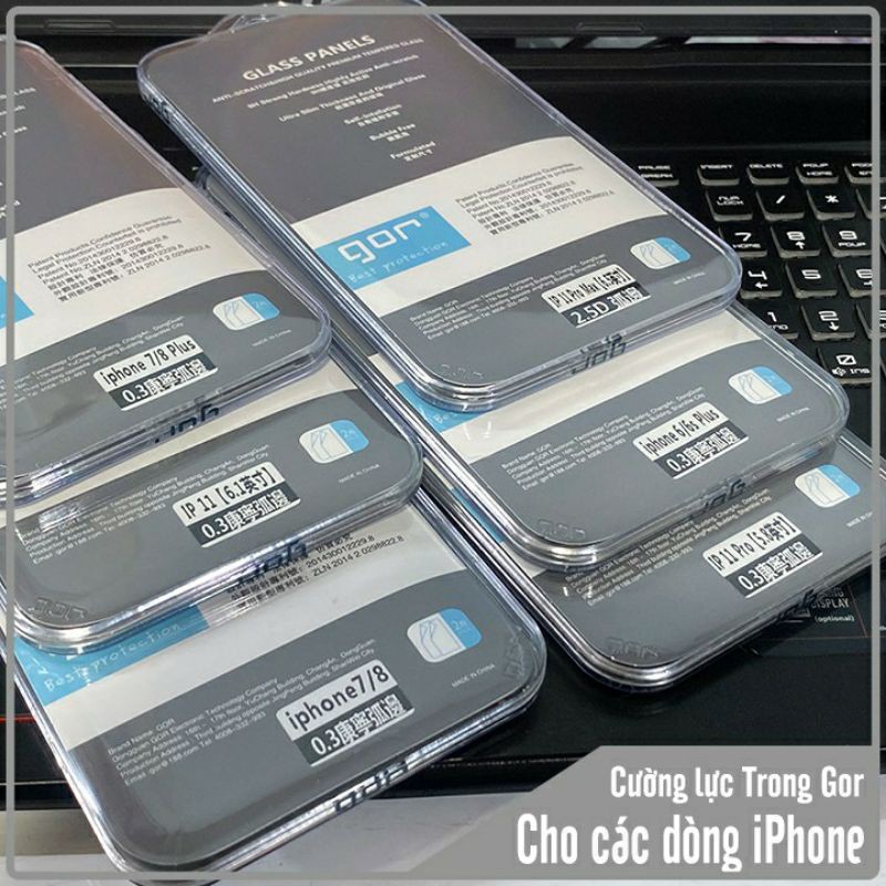 Bộ 2 kính cường lực Gor cho iPhone 15 pro max/15/ 14 pro max/13 pro max/12ProMax/12/12Pro/11promax/11/xsmaxtrong suốt