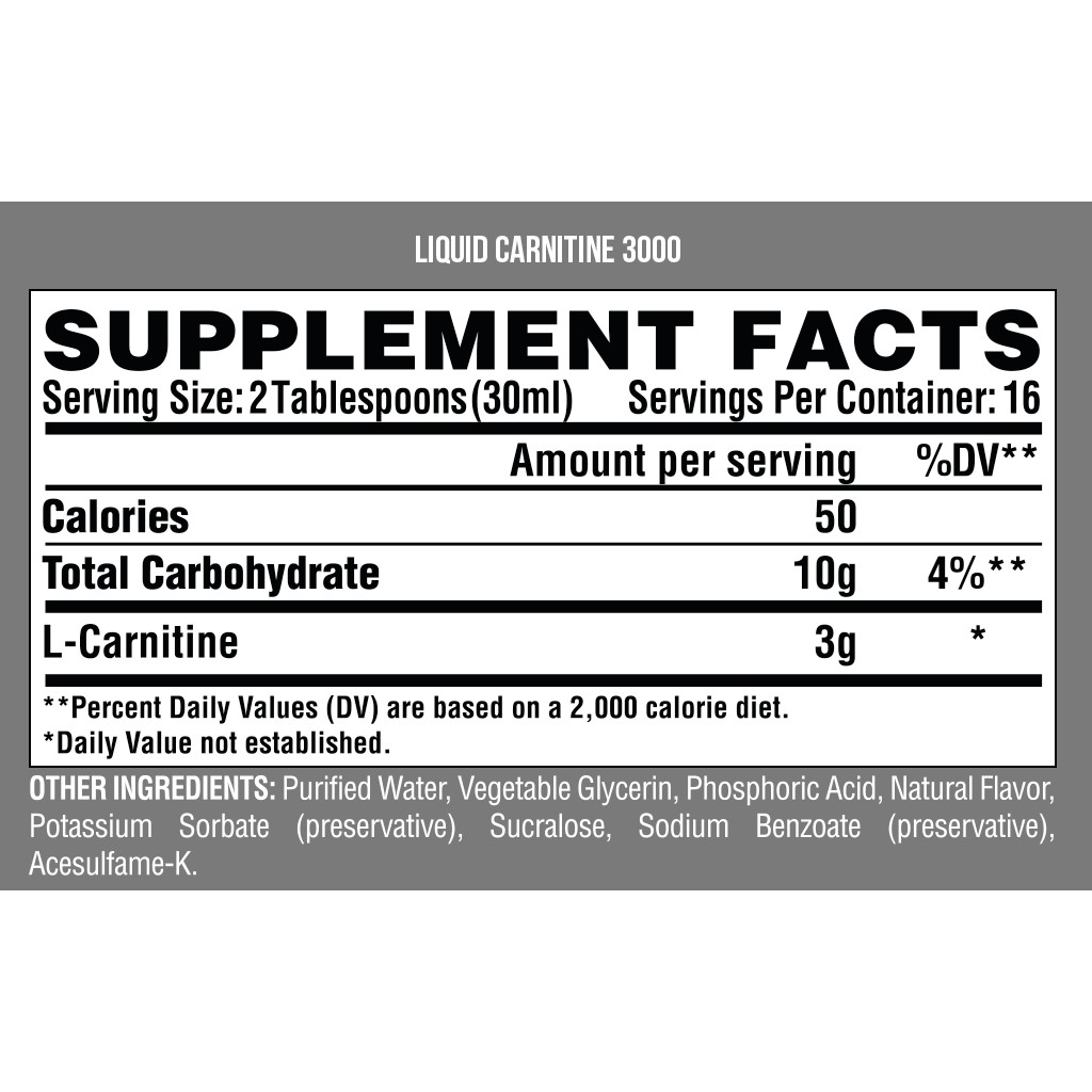 Thực Phẩm Bổ Sung Hỗ Trợ Giảm Mỡ Nutrex L-Carnitine 3000