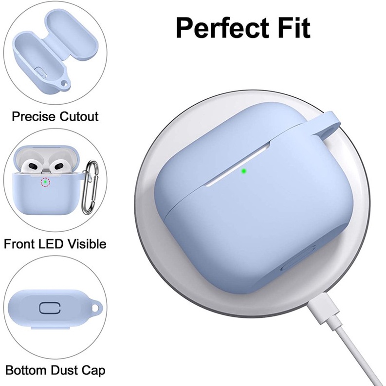 Vỏ Bọc Tai Nghe Airpods 3 Case Silicon Dẻo Cao Cấp Nhiều Màu