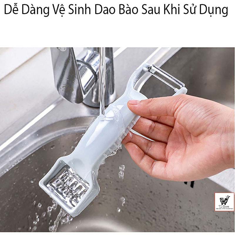 Dao bào nhỏ đa năng 2 đầu tiện ích , đồ nạo củ quả gọt trái cây 2in1 (DAO BÀO NHỎ)