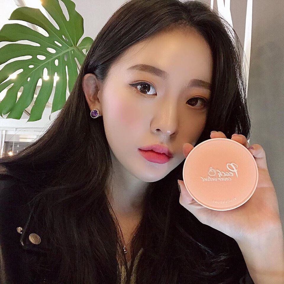 Cushion (Phấn Nước) Black Rouge Peach Cover Velvet