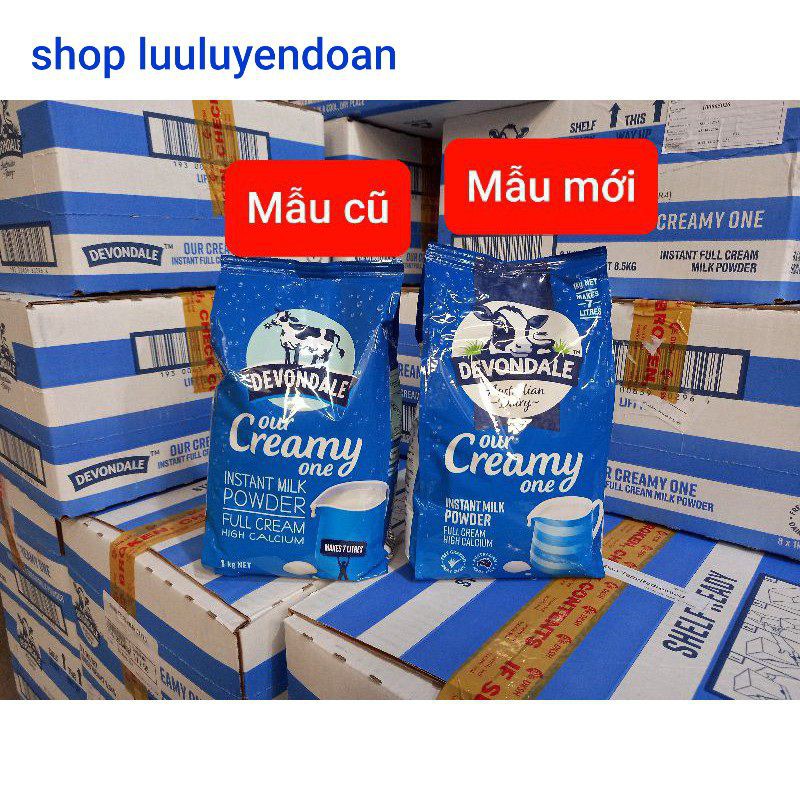 Sữa Bột Full Cream Devondale 1kg bịch.Date3 2023