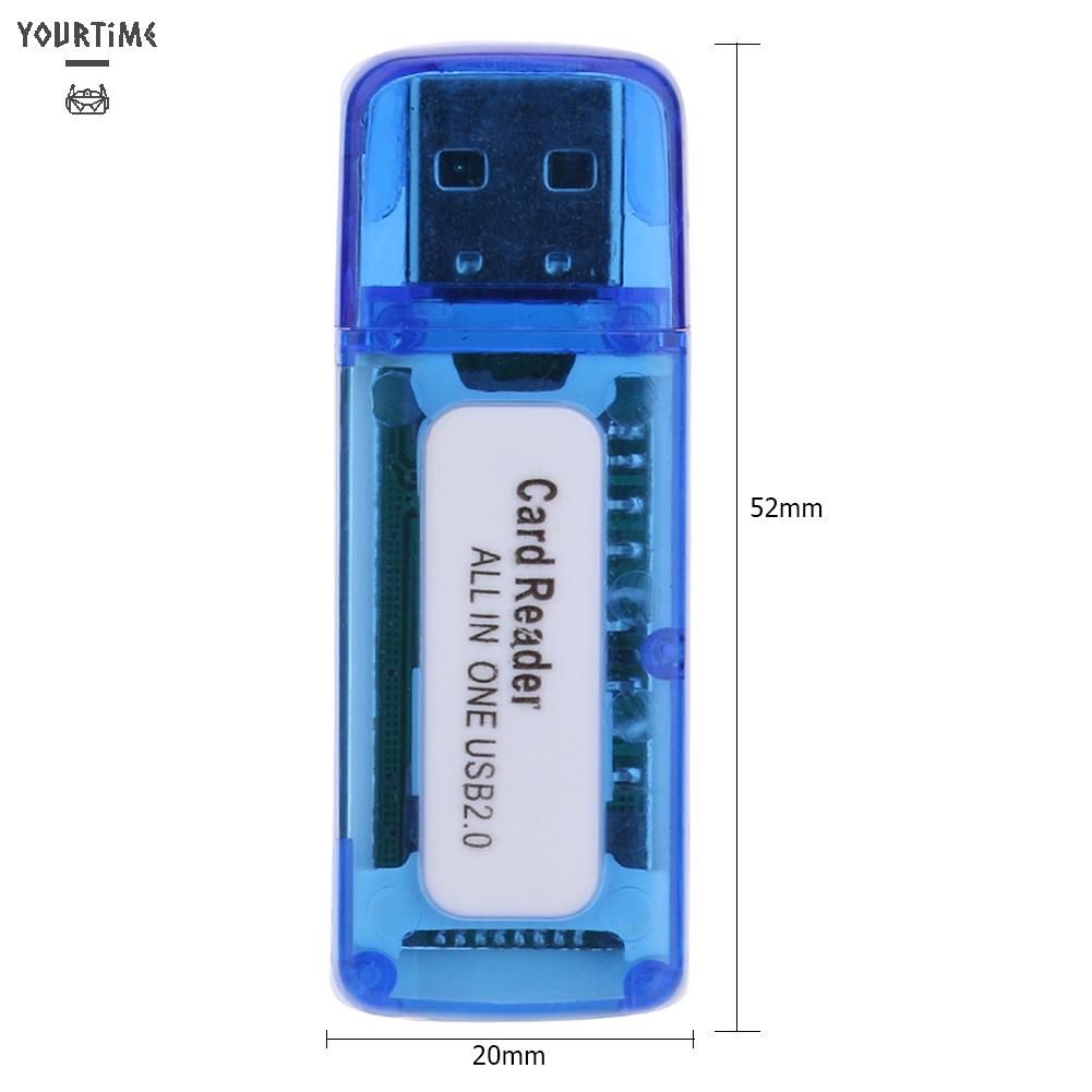Đầu đọc thẻ nhớ 4 trong 1 USB 2.0 cho Micro SD TF M2