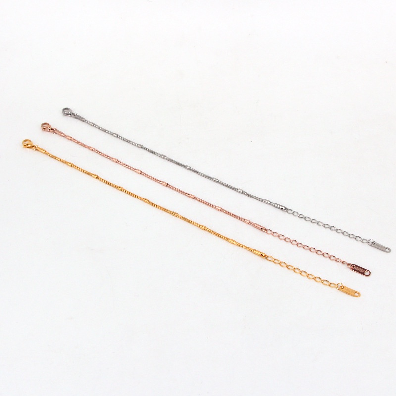 Vòng tay lắc tay nữ titan dây mì nhiều nút H14-405 - CAM KẾT KHÔNG GỈ, KHÔNG BAY MÀU - BẢO HÀNH 12 THÁNG