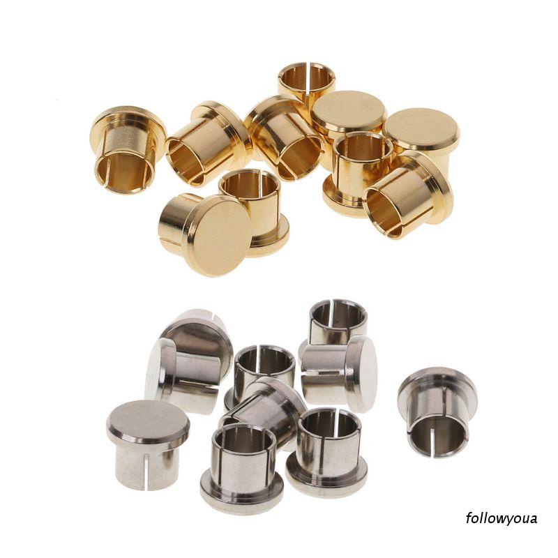 Set 10 Nắp Đậy Ổ Cắm RCA Ngắn Mạ Vàng Bảo Vệ An Toàn