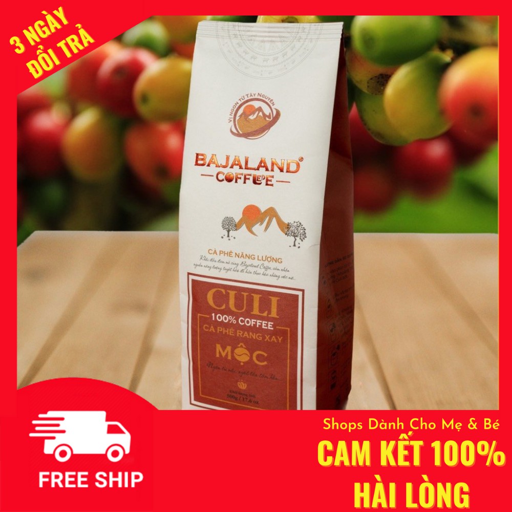 Cà Phê Bột Culi rang mộc đậm đắng nguyên chất "Bajaland Coffee- 500g"