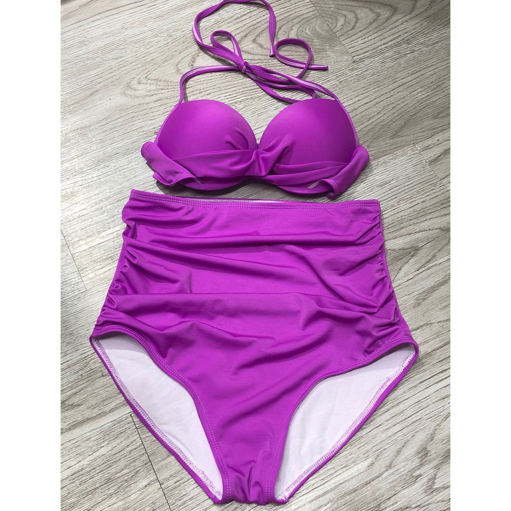 Bikini hai mảnh  đẹp họa tiết hoa tím hot trend mặc đi biển đi bơi ( Đảm bảo 100% như hình) | BigBuy360 - bigbuy360.vn