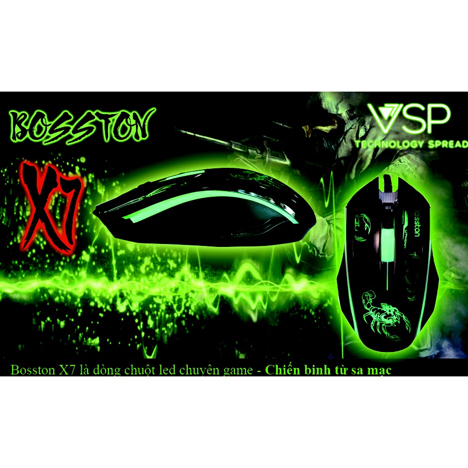 CHUỘT LED CHUYÊN GAME BOSSTON X7