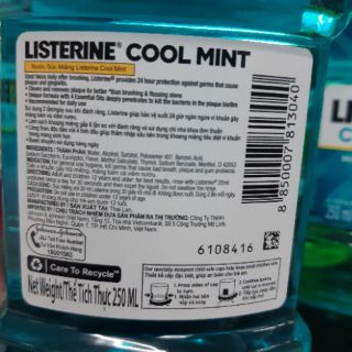 ✅ NƯỚC SÚC MIỆNG LISTERIN 250ml