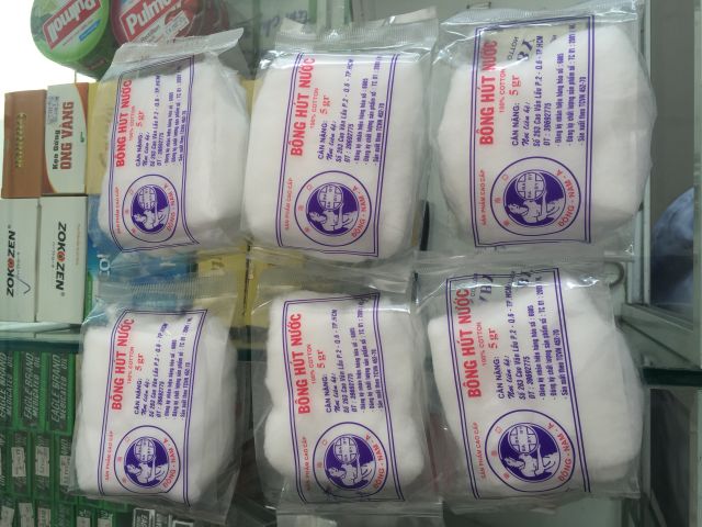 Bông gòn y tế 25g 50g 100g