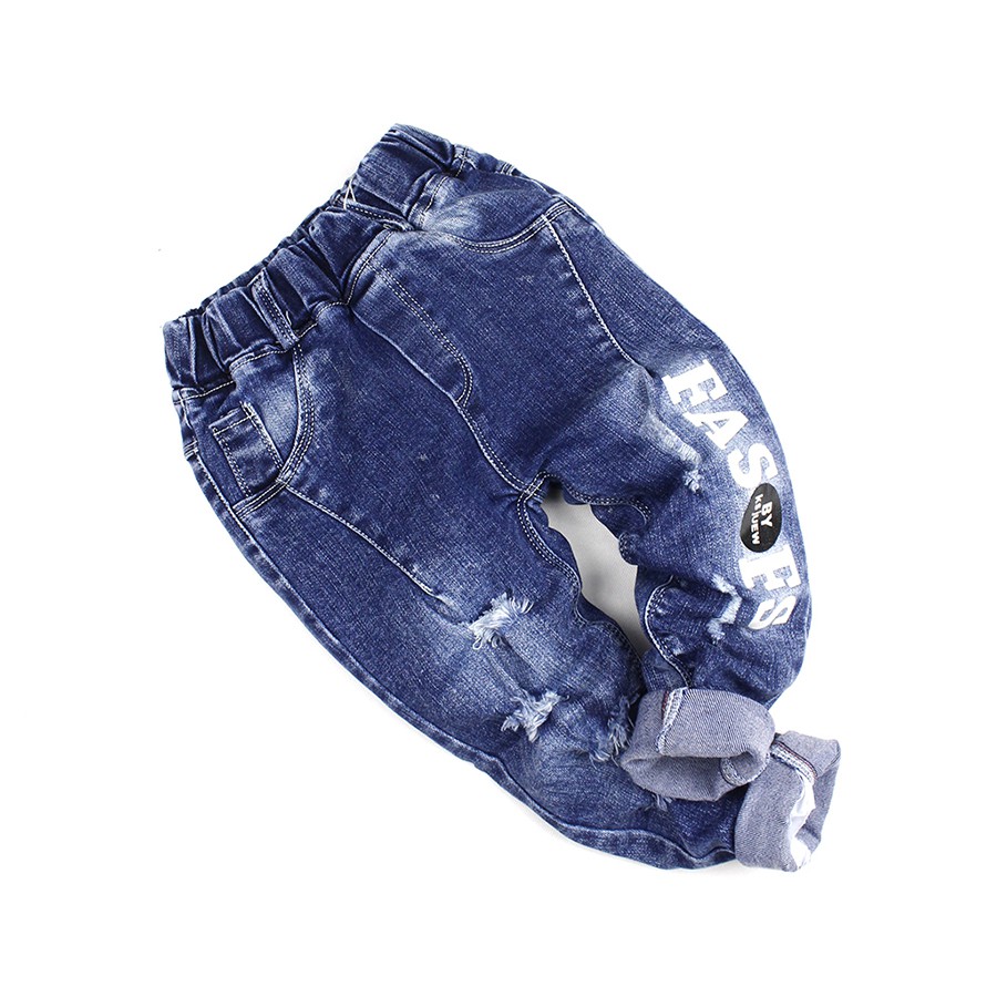 Quần jean bé trai size nhỏ Quảng Châu dài rách bụi 1 tuổi đến 4 tuổi, từ 12kg đến 17kg chất shop siêu đẹp 05033