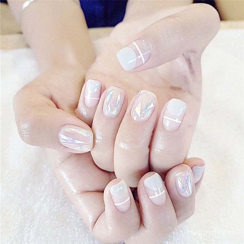 Bộ 14 miếng dán móng tay giả nhiều màu sắc dành cho bé gái,Miếng dán móng tay NailNina, miếng dán móng tay, miếng dán móng tay giả YW397-436