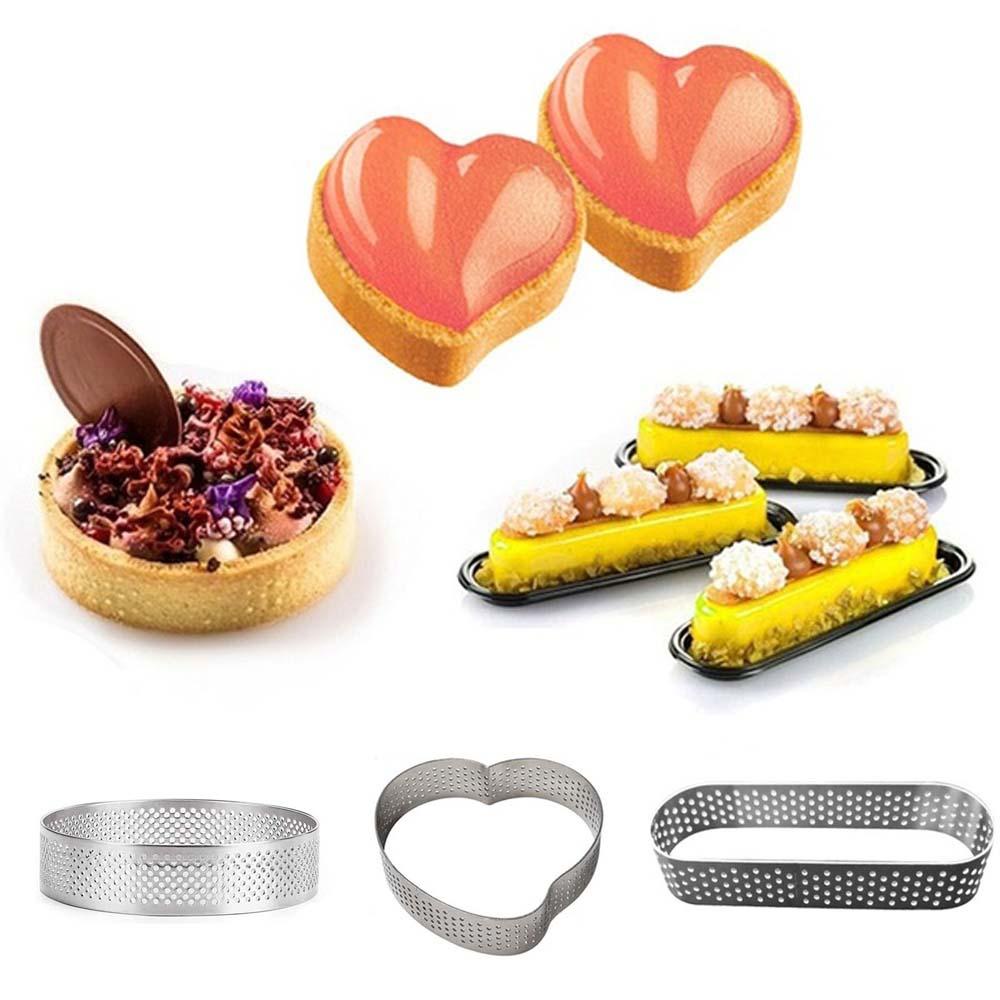 Khuôn Cắt Bánh Tart Bằng Thép Không Gỉ Siêu Bền Tiện Dụng